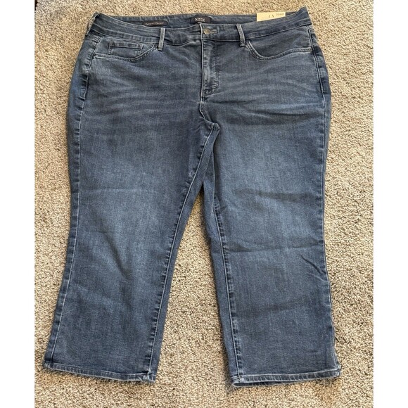 NYDJ Not Your Daughters Jeans Woman’s 20WP Plus Petite Marilyn Straight NWT - Picture 1 of 11